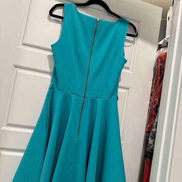 ModCloth Closet Teal Fit and Flare Dress - Picture 3 of 4